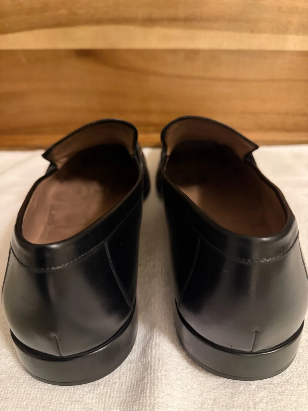 Salvatore Ferragamo Black Leather Horsebit Loafers